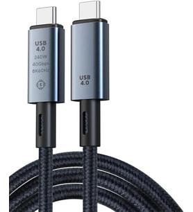 ZR851 240W USB 4.0 40GBPS 8k Thunderbolt Görüntü Aktarım ve Hızlı Şarj Kablosu 2 Metre