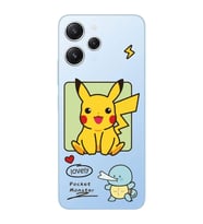 Xiaomi Redmi 12 Uyumlu Uyumlu Pokemon Pikachu Tasarımlı Şeffaf Telefon Kılıfı