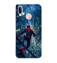 Huawei P20 Lite Uyumlu Baskılı Yumuşak Silikon Şeffaf Telefon Kılıfı