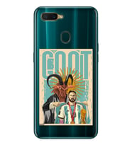 Oppo A5S/AX7/A12 Uyumlu Lionel Messi Desenli Şeffaf Telefon Kılıfı