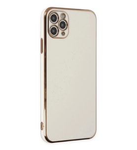 Durukar® iPhone 11 Pro Max Kılıf Volet Silikon - Beyaz