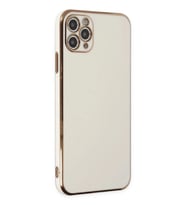 Durukar® iPhone 11 Pro Max Kılıf Volet Silikon - Beyaz
