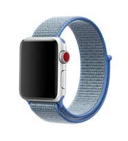 Apple Watch 40mm Uyumlu Kordon Hasır Örgü Cırt Cırtlı Terletmeyen Zore KRD-03 Kumaş Kayış