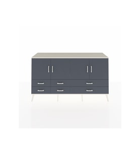 Hyperion Konsol 6 Raflı 6 Çekmeceli 4 Kapaklı 176x44x99 Aytaşı-Antrasit