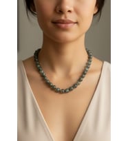 Süper Işıltılı Labradorit Kolye 10 mm Küre Kesim 645-4