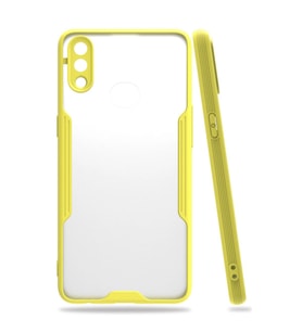 Samsung Galaxy A10s Kılıf Platin Silikon - Sarı