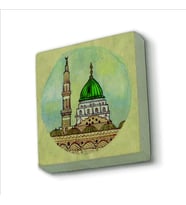 Mescid-i Nebevi  Baskılı Doğaltaş  Magnet(KRG-079)Buzdolabı Süsü