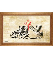 ALTIN ÇERÇEVELİ PASPARTULU TABLO CR1547