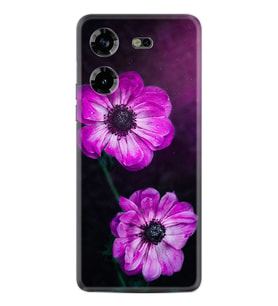Tecno Pova 5 Kılıf Resimli Desenli Silikon Platinium Series Çiçekler 1869