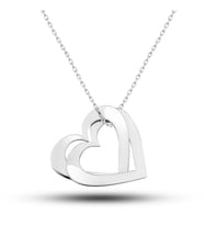 Gümüş Kalp Aşk Kadın Kolye