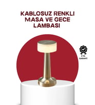 Şarj Edilebilir Led Masa Lambası Usb Girişli, Metal Yapı