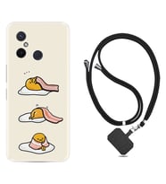 Xiaomi Redmi 12C Kılıf Resimli Boyun Askılı İpli Desenli Silikon Sweety Egg 1322