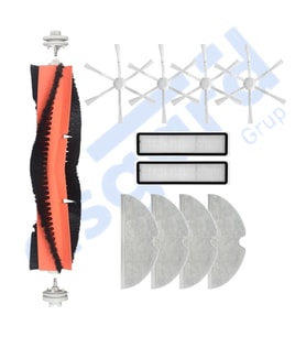 Dreame D9,D9 Max,L10 Pro,D9 Pro Uyumlu 1 Ana Fırça 4 Yan Fırça 2 Filtre 4 Mop PKT-iasgf0000147