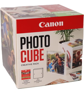 Canon Photo Cube Creative Pack, Pink - Pp-201 Glossy Ii Fotoğraf Kağıdı 5X5" (40 Yaprak) + Fotoğraf