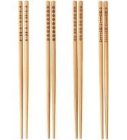 BARBUN Trebent Yıkanabilir Bambu Chopstick Japon Çin Yemek Çubuğu