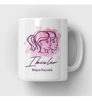 Kişiye Özel İkizler Burcuna Hediye Kupa Bardak
