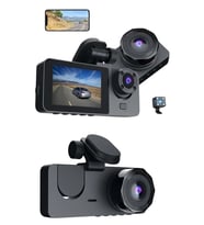 3 Kameralı 2 İnç 1080p Araç İçi Kamera Sürüş Kamerası Carplay