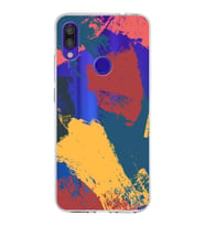 Xiaomi Redmi Note 7 Pro Uyumlu Kapak Brushstroke Tasarımlı Şeffaf Silikon Kılıf