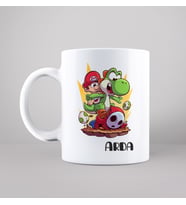 Süper Mario Tasarımlı Kupa Kişiye Özel