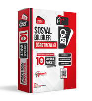 2024 ÖABT SOSYAL BİLGİLER Öğretmenliği 10lu Dijital Çözümlü Paket Deneme TG Anamorfik Yayınları