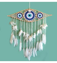 Rüya Kapanı Dream Catcher Göz Tasarımı Model 4 (Çok Renkli)