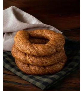 Organik Siyez Ayçekirdekli Simit 3 lü Yarı Pişmiş 300 Gr