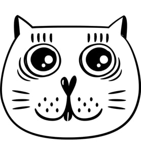 KEDİ FOLYO STİCKER 90 cm uzunluk