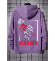 Unisex Blesseb Baskılı Sweatshirt (Lila)