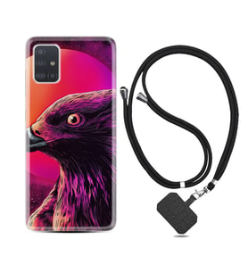 Samsung a71 A72 A73 A7 A9 2018 C7 C9 Kılıf Boyun Askılı Silikon Red Eagle 1752