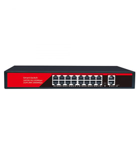 EZCOOL EZ-16PSF 16 PORT 16xFE2xGE GİGABİT POE SWİTCH 240W