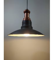 MYLİGHTS  RETRO RUSTİK VİNTAGE BAKIR ASKILI METAL SARKIT AVİZE (Siyah)