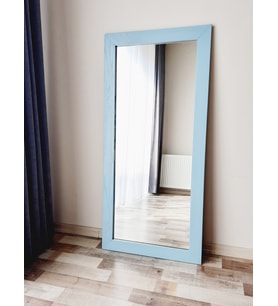 Dfn Wood Mdf Dikdörtgen Yeşil Dekoratif Duvar Salon Ofis Boy Aynası