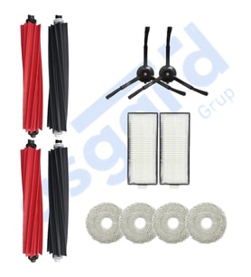 Roborock Q Revo Master Uyumlu 2 Ana Fırça 2 Yan Fırça 2 Filtre 4 Mop