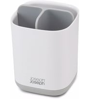 Joseph Joseph 70509 Easy-Store Diş Fırçalık, Beyaz/Gri