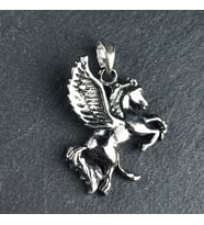 Gümüş Pegasus Kolye Ucu 925 Ayar Gümüş Pegasus Figürlü Unisex Kolye Ucu At Kolye