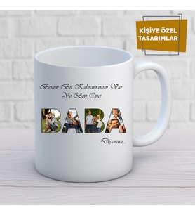 Baba özel tasarım kupa bardak