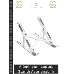 #LaptopStandı Katlanabilir Ergonomik Metal Taşınabilir Dizüstü Alüminyum Laptop Standı Ayarlanabilir