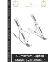 #LaptopStandı Katlanabilir Ergonomik Metal Taşınabilir Dizüstü Alüminyum Laptop Standı Ayarlanabilir