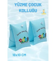Mavi Renkli ABCD, Üçgen Kolluk 3-6 Yaş İçin Yüzme Kolluğu, Deniz ve Havuz Aksesuarları