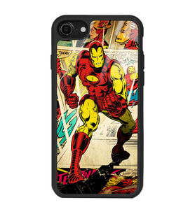 iPhone 7 iron Man Demir Adam Tasarımlı Glossy Telefon Kılıfı