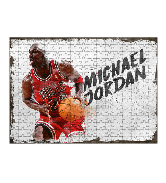 Ahşap Mdf Puzzle Yapboz Nba Michael Jordan