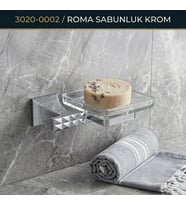 BOCCHİ ROMA SABUNLUK KROM / 3020-0002