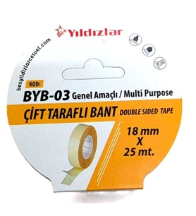 Yıldızlar Çift Taraflı Bant 18mmX25m