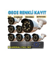 Aethel-8 AI Vision 1080P Full Color Gece Renkli 8'li Profesyonel Güvenlik Üssü