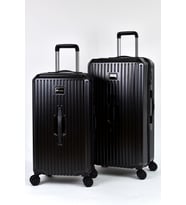 Elatae Francesco Ferellino Pro Abs 2'li Valiz Seti Büyük Boy - Orta Boy 2'li Set Siyah V010706