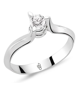 Romeo Pırlanta 0.25 Ct Tektaş Yüzük RM25071 (Çok Renkli)