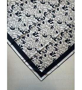 Trend Dijital Baskı  Batik Desenli Royan Eşarp Desen 3 Renk 2