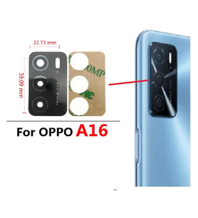 Oppo A16 Arka Kamera Camı Lens Yapışkanlı