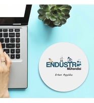 Kişiye Özel Endüstri Mühendisleri İçin Yuvarlak Mousepad