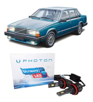 Volvo 760 Led Xenon Uzun+Kısa Far Ampulü H4 Ultimate 9500 Lumens Yeni Seri Beyaz